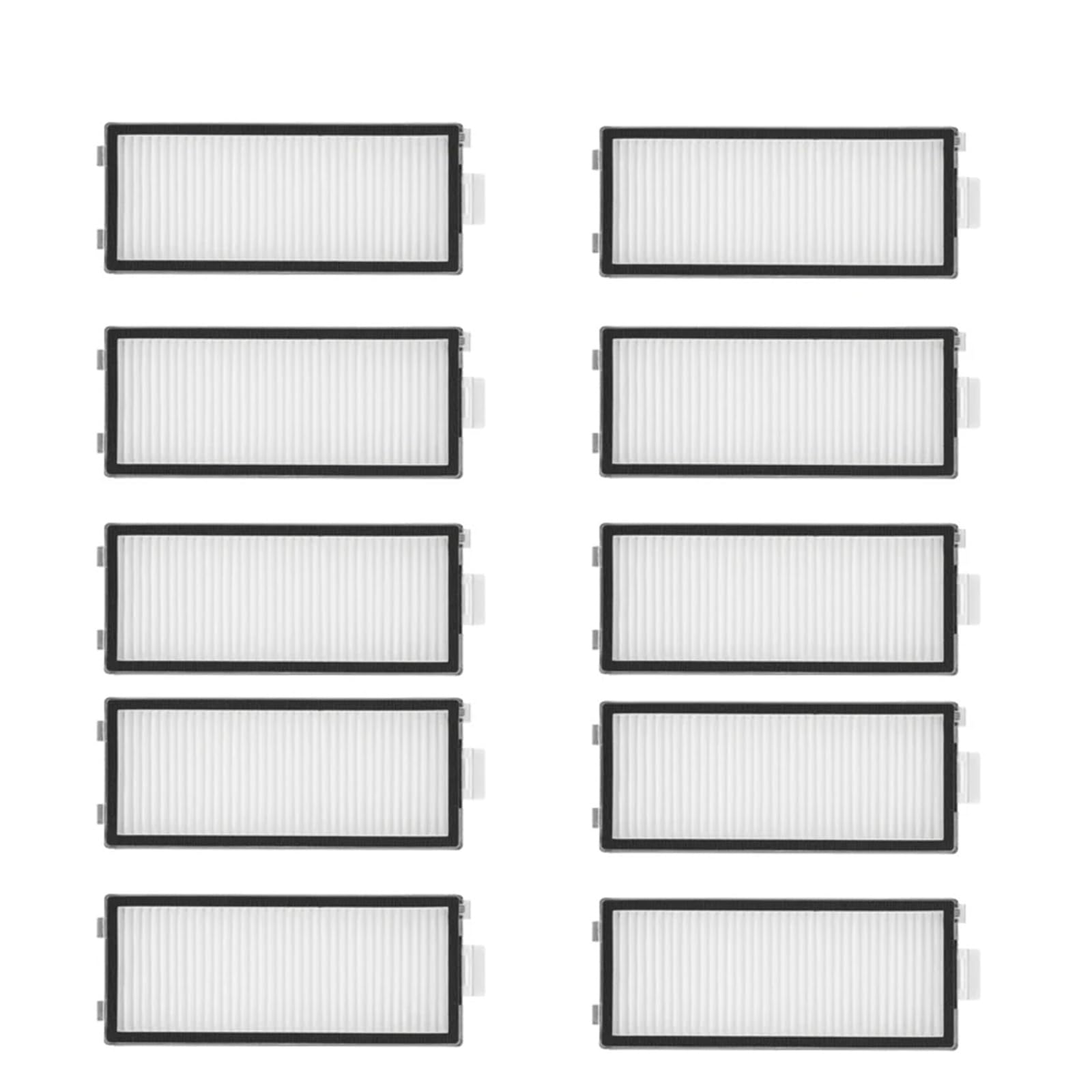 Eezii 10Filters P10s Pro Filter Replacement Parts，Compatible For Roborock，Qrevo Master, Qrevo Slim, V20, P10s Pro Robot Vacuum Cleaners Parts