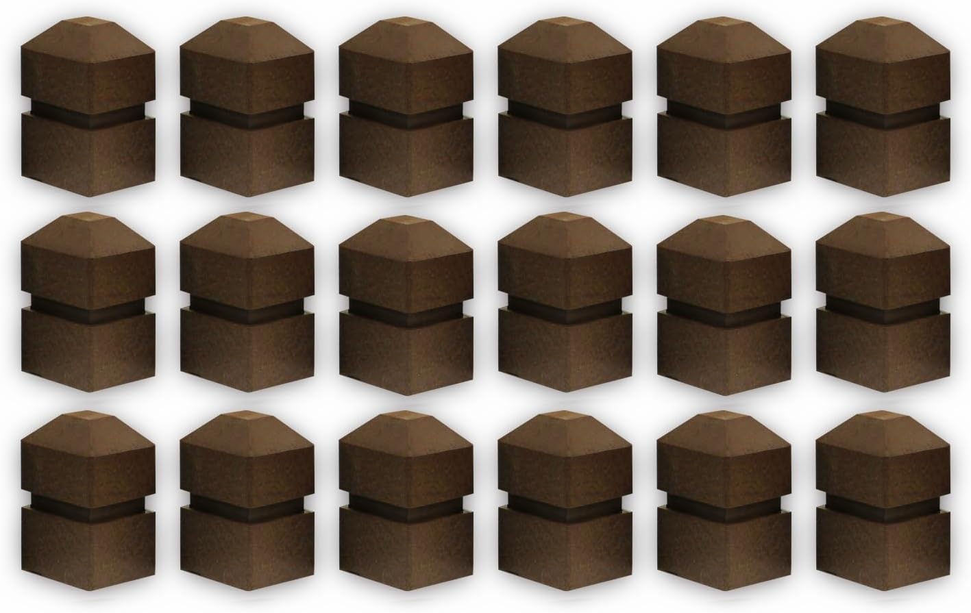 GTM140018 Recycled Plastic Beveled Tee Markers, Set of 18