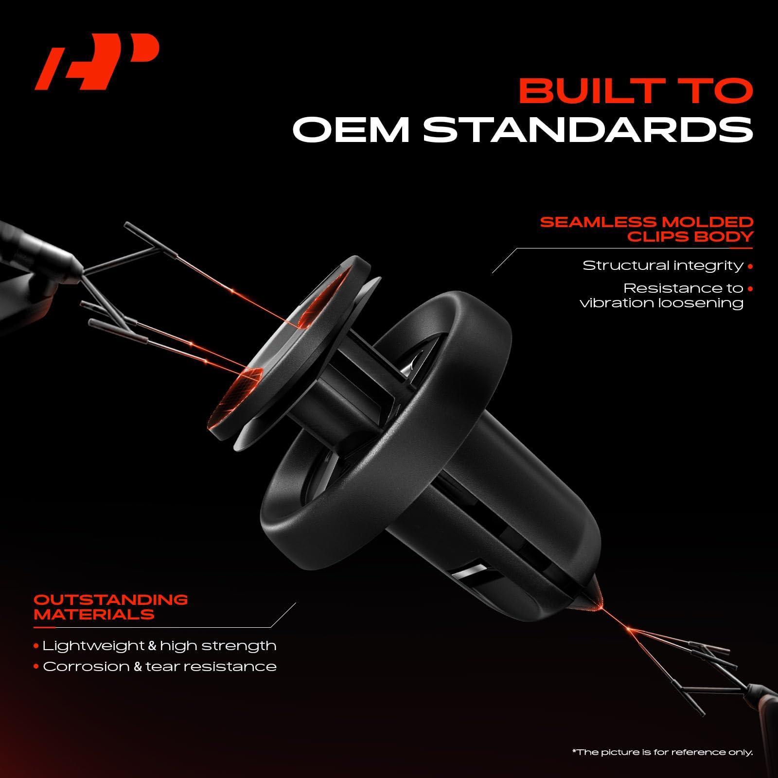 A-Premium 120PCS (12-Type) Car Retainer Clips Kit Compatible with Jeep Compass 2018-2024 Bumper Fender Shield Hood Prop Radiator Auto Push Pin Plastic Rivet Fastener Replacement Set w/Removal Tool