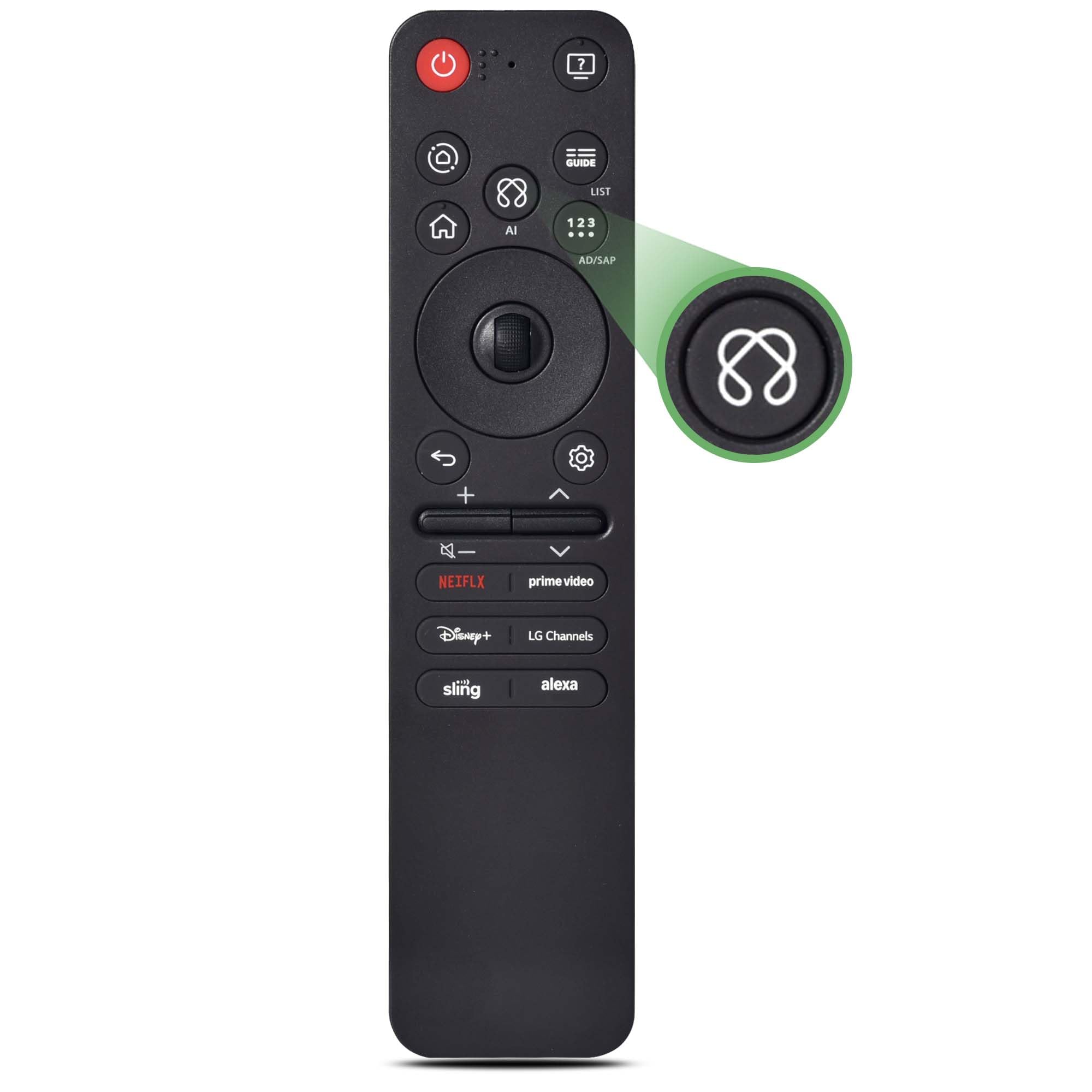 Photo 1 of AI Magic Remote for LG Smart TV,Replacement Control for LG 2019-2025 Models,Including OLED, QNED, UHD, LED, LCD,4K,8K,for AN-MR25GA/MR24GA/MR23GA/MR22GA/MR21GA/MR20GA/MR19BA
