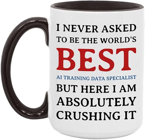 ISSYVERSE Personalized Coffee Mug For Ai Training Data Specialist, Ai Training Data Specialist Office Mug for Ai Training Data Specialist 15oz White/Black