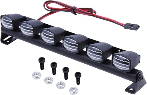 HobbyPark RC Car Light Bar Kit 6 LEDs Body Shell Roof Lights for 110 RC Crawler Car Truck Accessories