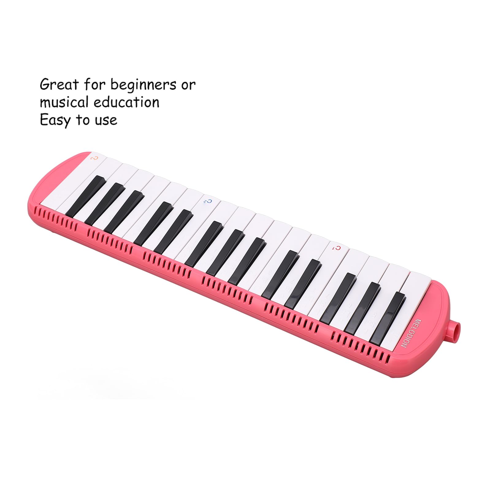 Melodica 32 Teclas, Teclado de Piano de Aire Soprano Mélodica con Bolsa de Transporte para Tubo de Boquilla para Instrumento de Educación Musical Principiante