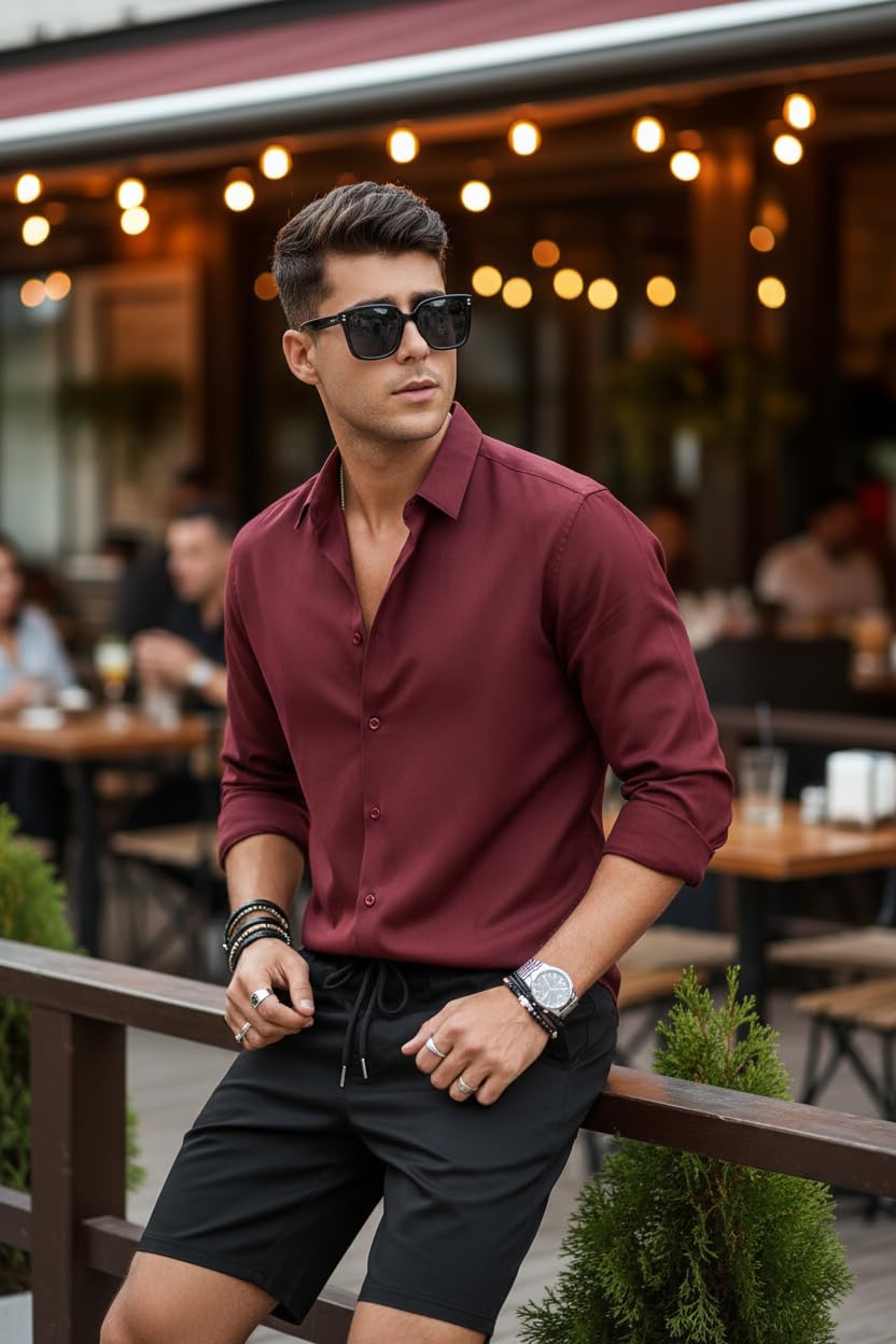 Pantalones cortos casuales para hombre, pantalones cortos de golf de sarga elástica de algodón con cordón para verano, playa, verano — view 3