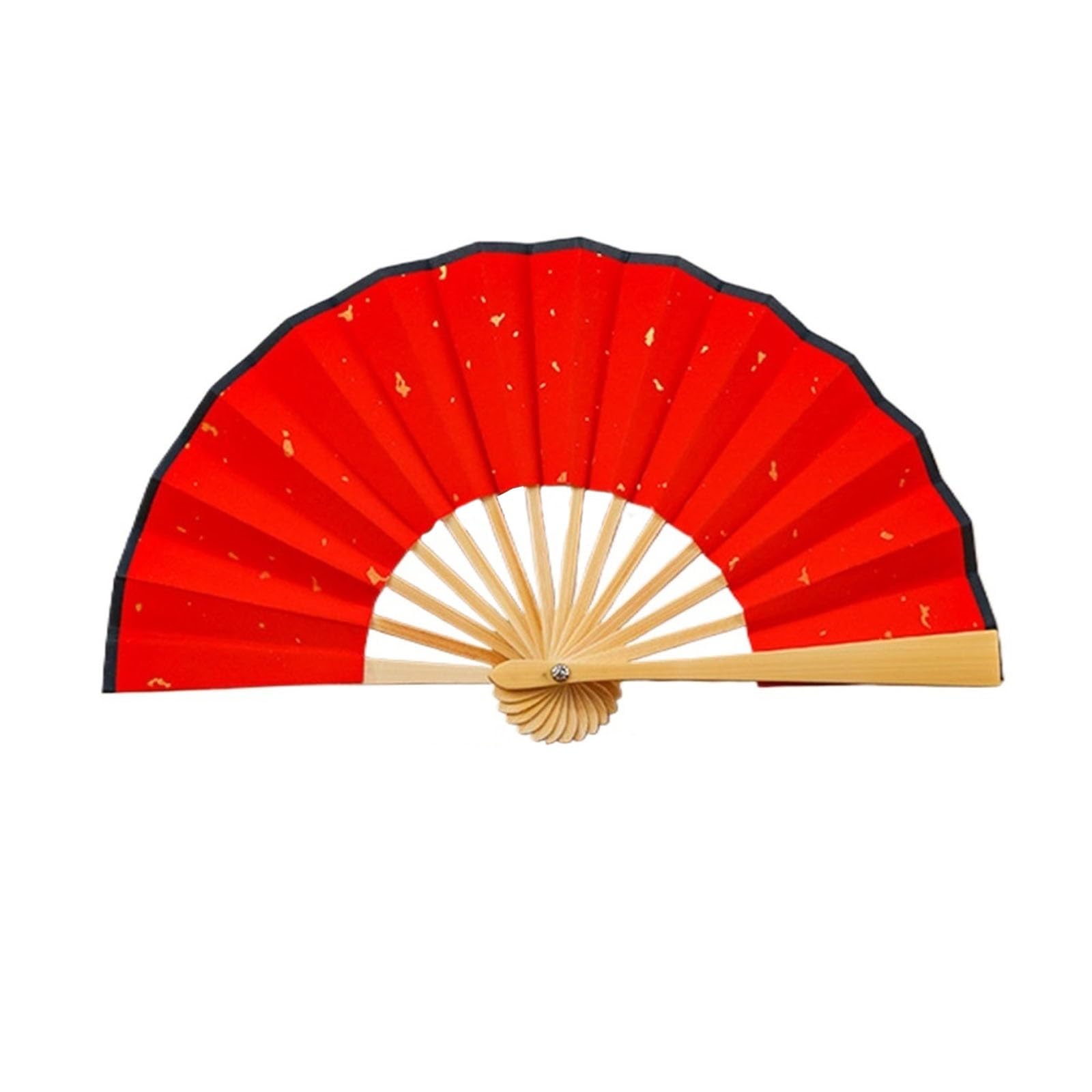 SXTYYH 4-6inch Folding Hand Fan, Blank Mini Xuan Paper Portable Fan for Performance, Folding Handheld Fan for Women(5in,Red A)