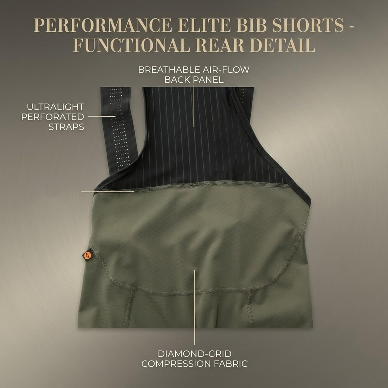 Culotte con Tirantes Acolchado para Hombre, Pantalones Cortos de Ciclismo Ligeros y Transpirables con Bandas Antideslizantes, Badana Elastic Interface UPF 50, MTB Carretera