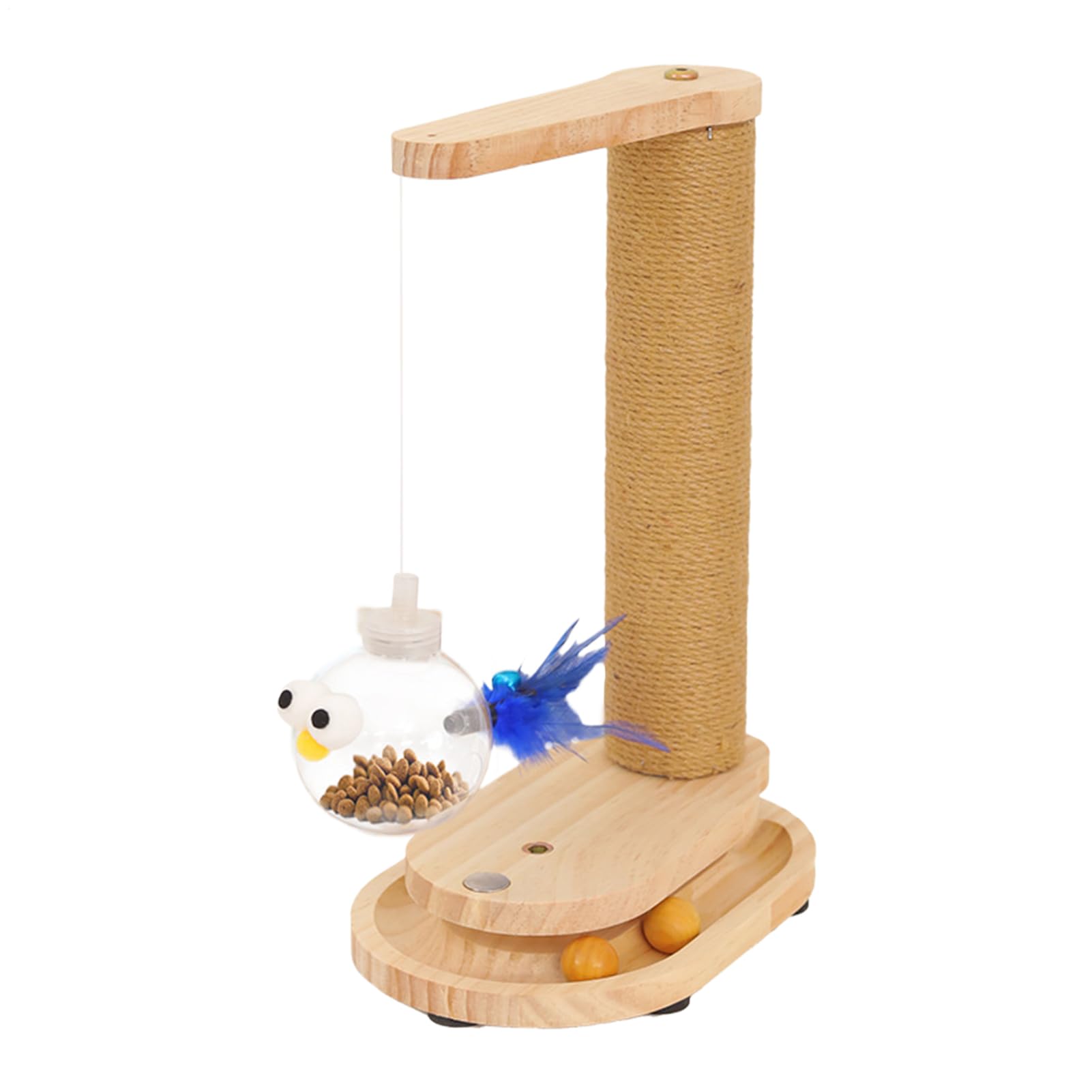 Structure de jouet à griffer stable en sisal pour empêcher le chat de détruire