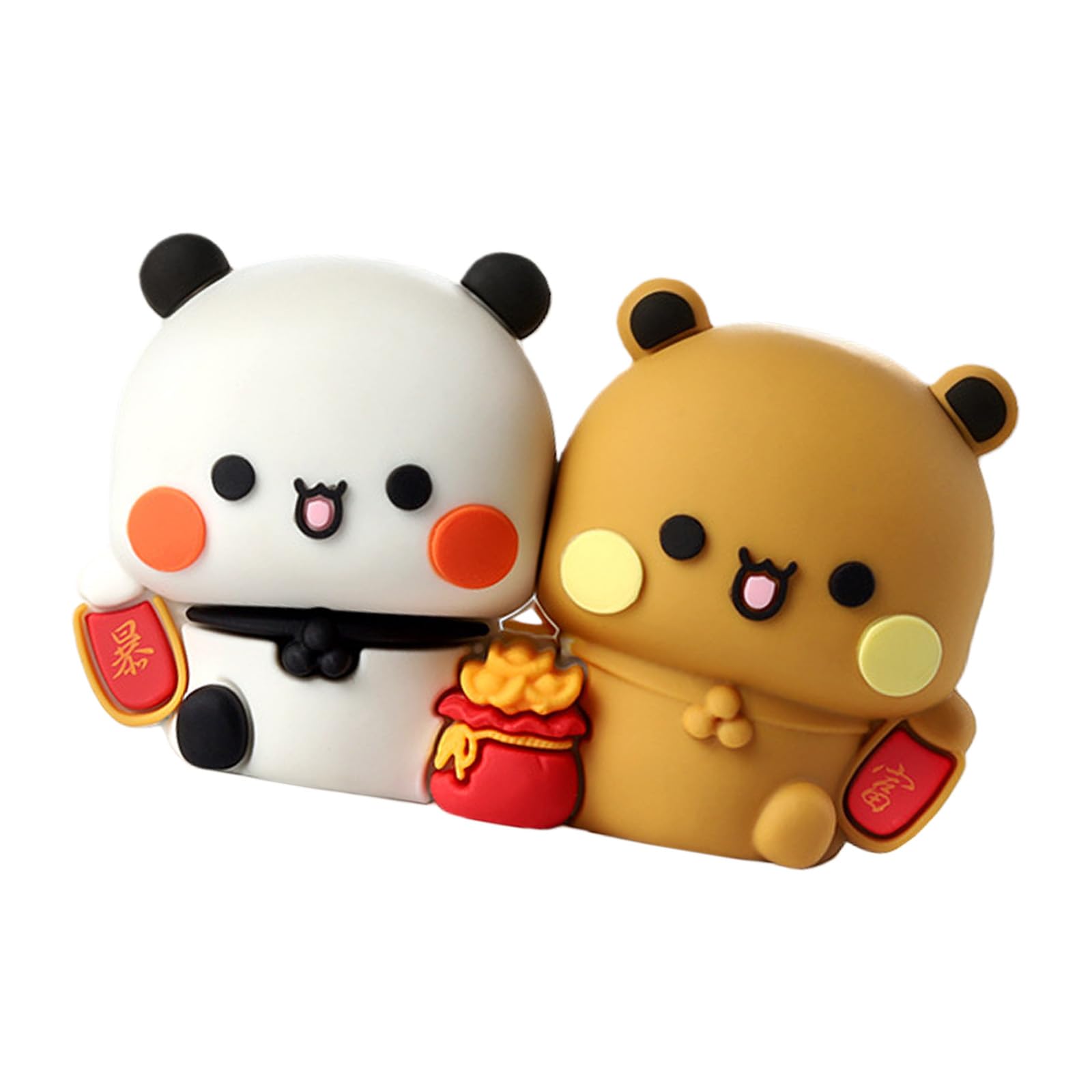 Hsioluted Whimsical PVC Car Decorations Set Pvc Car Accessories Ornaments for Dashboard Auto Interior Decoration & Customization Interior Figurines Set