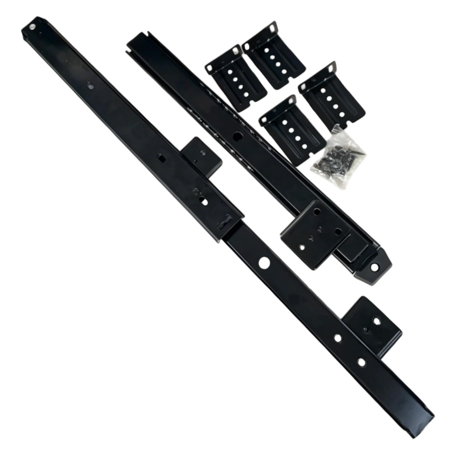 Strong Metal Keyboards Mounting Bracket Adjustable Keyboards Slide Tray for Maximize Desk Space & Improve Work Efficiency Strong Keyset Shelf