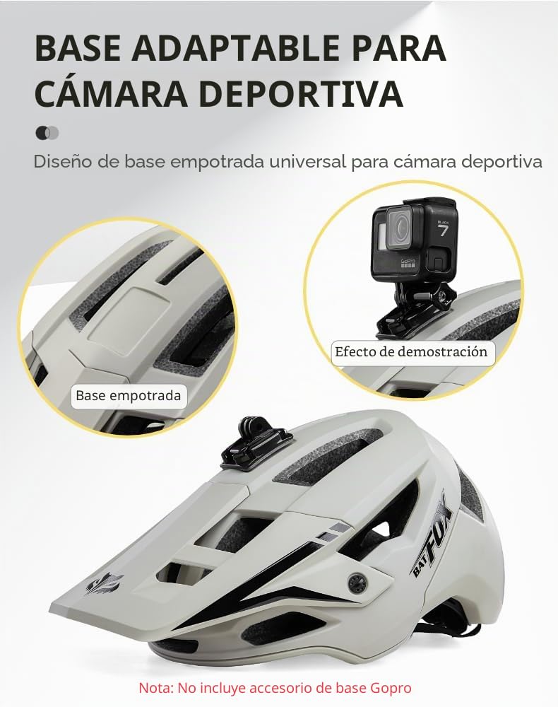 Casco de bicicleta de montaña para hombre, mujer, jóvenes y adultos (54-57 cm)