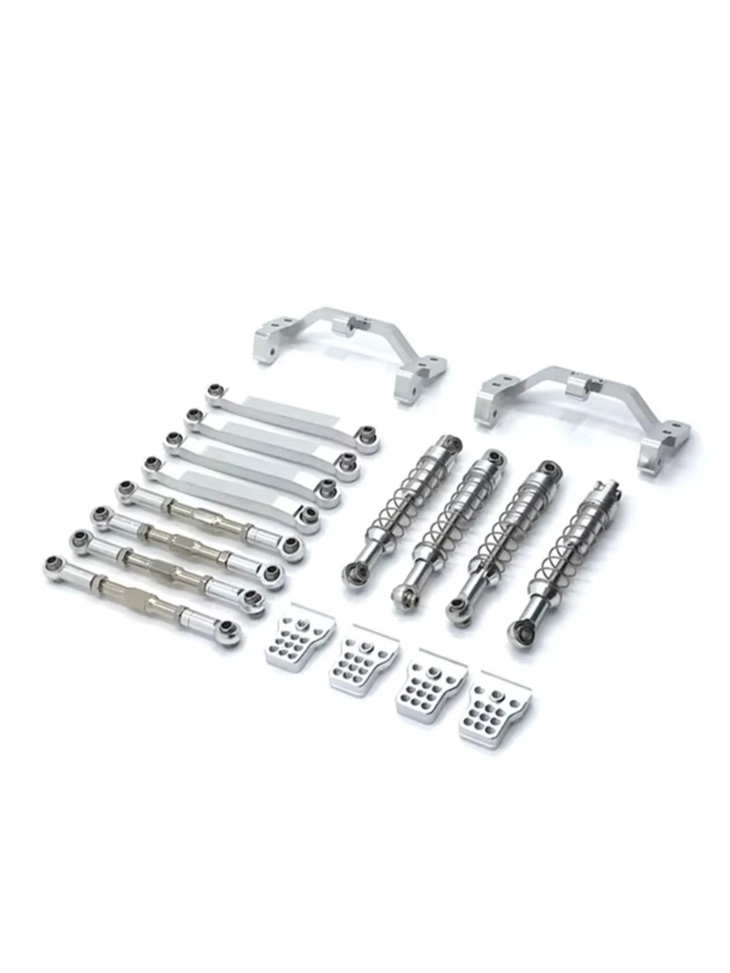 Rc Special Connecting Rod for MangNiu D90 D91 D96 for MN99S V1 1/12 Metal Pull Rod for Seat Remote Control Car Tracked Vehicles Parts and Accessories Upgrades Replacement(Silver)