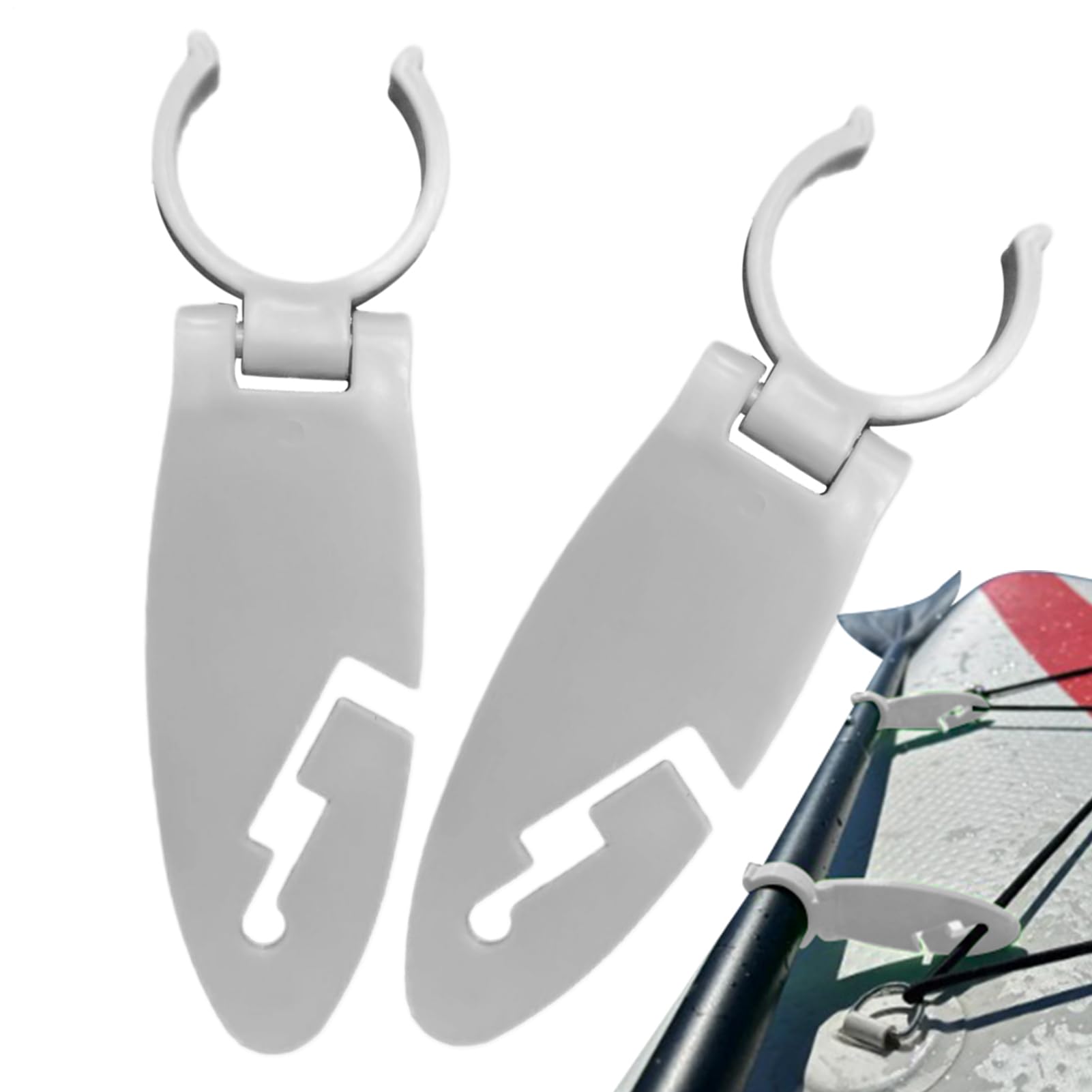 Pinza de sujeción para pádel (2 unidades, accesorios de fijación prácticos, equipamiento deportivo acuático, apto para hombres, mujeres adolescentes y deportistas