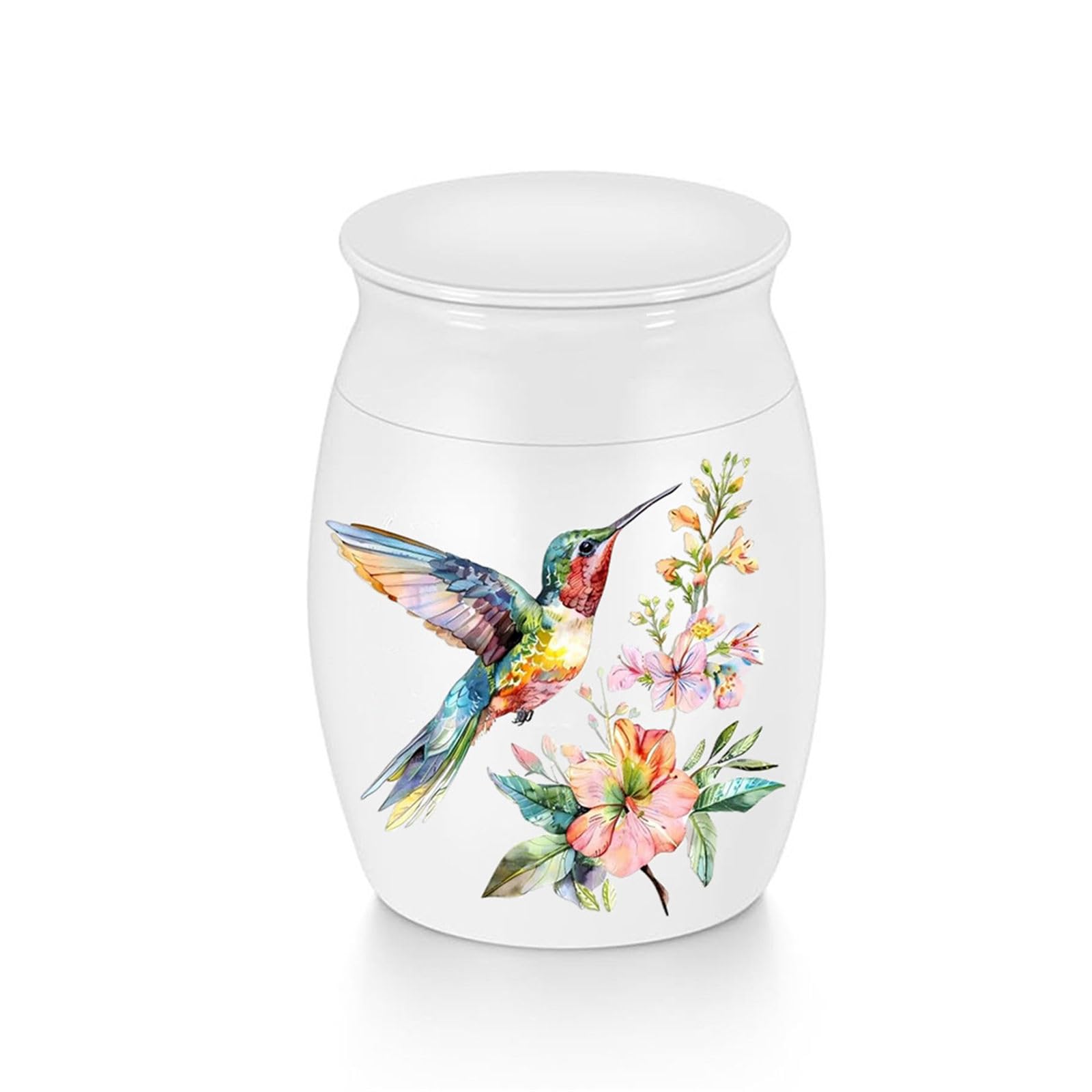 Jazuaiao Flexible Cremation Jar with Theme in Multiple Colors Developed for Lasting Security and Meaningful Contributions Tinged Bird Aluminum Alloy Cremation Jar