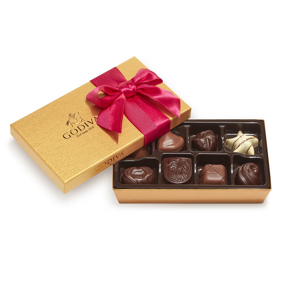 Godiva Chocolatier8 Pieces Spring Gold Ballotin, Chocolate Gift Pack