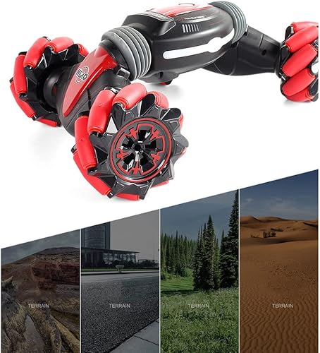 Miniatura 5 de SSBHDM Camión RC de escalada de doble cara 4WD, buggy de giro de inducción de gestos, vehículo RC eléctrico todoterreno de 2.4G, iluminación y