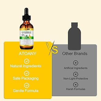 Vitamin E Oil 75,000 IU 2 Pack - 100% Pure Vitamin E Oil for Skin, Face, Hair, Body - Natural Antioxidant for Dryness, Wrinkles, Scars & Stretch Marks, Deep Hydration for Soft, Glowing Skin