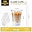 VITEVER [100 Sets - 24oz] Plastic Cups with Lids and Straws, Disposable Cups for Iced Coffee, Smoothie, Milkshake, Cold Drinks - Clear