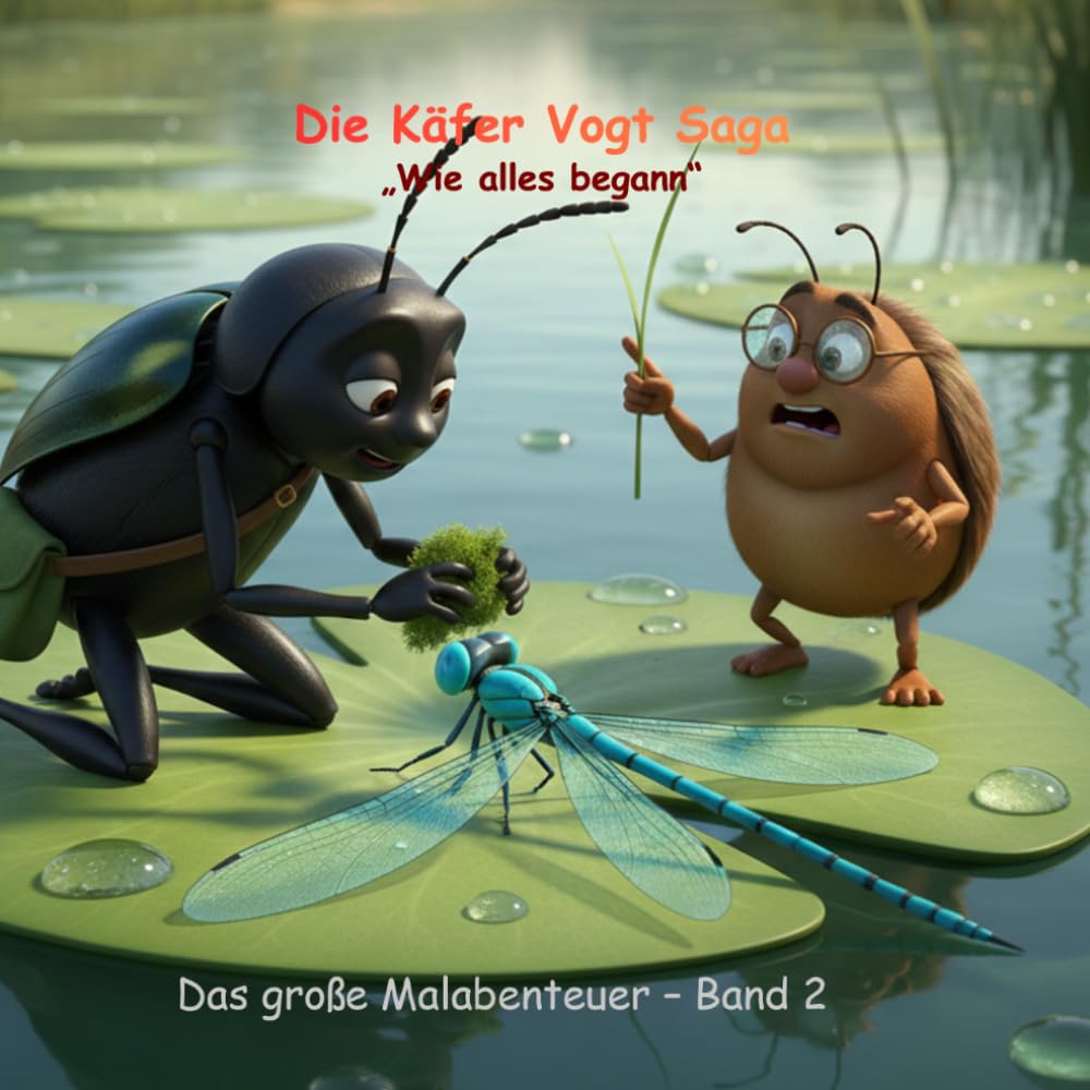 Käfer Vogt Saga: Das große Malabenteuer – Band 2: Wie alles begann: Ein Malbuch für kleine Entdecker mit Rätseln, Labyrinthen und tollen Ausmalbildern