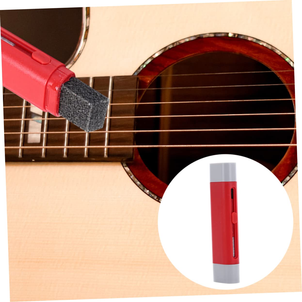 ibasenice 5pièces Nettoyeur De Cordes Pour Guitare Et Ukulélé Brosse Anti Nettoyage Pratique Pour Guitares Basses Et Instruments à Cordes Entretien Couleur Aléatoire