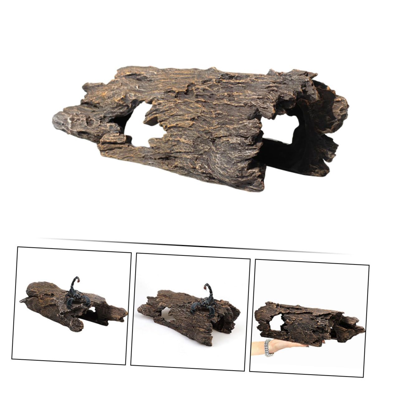 Decorazione Resina Per Acquari Albero Tronco Per Pesci e Piante Ornamentale Per Terrario Aspetto Realistico e Sicuro Design Naturale Per Ambienti Acquatici