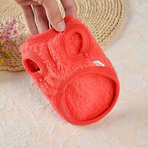 Miniatura 7 de Chaleco de forro polar cálido para perro, suéter para mascota, para otoño e invierno, suave y cálido, camisa chaleco para perros pequeños, gatitos,