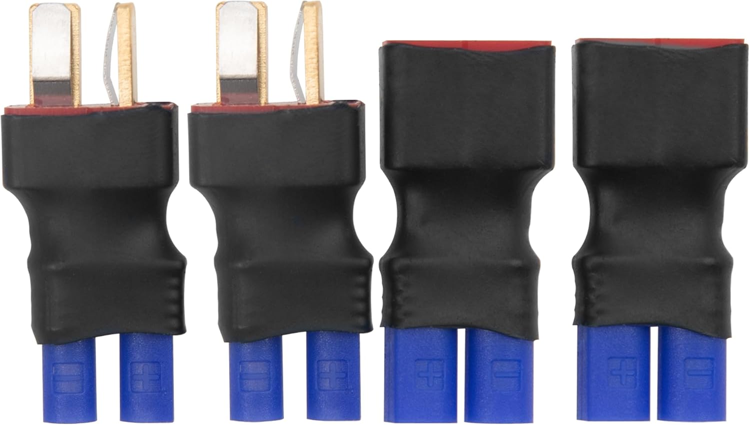 2Pairs Vgoohobby EC2 to T Plug Adapter Connector Female Male Plugs Adaptor for RC FPV Drone Car Boat Lipo NiMH Battery Charger ESC