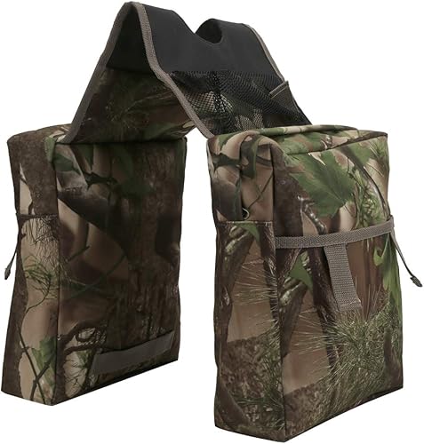 DERCLIVE Bolsa sin mangas para montar ATV de camuflaje de gran capacidad para motos de nieve para motocicleta