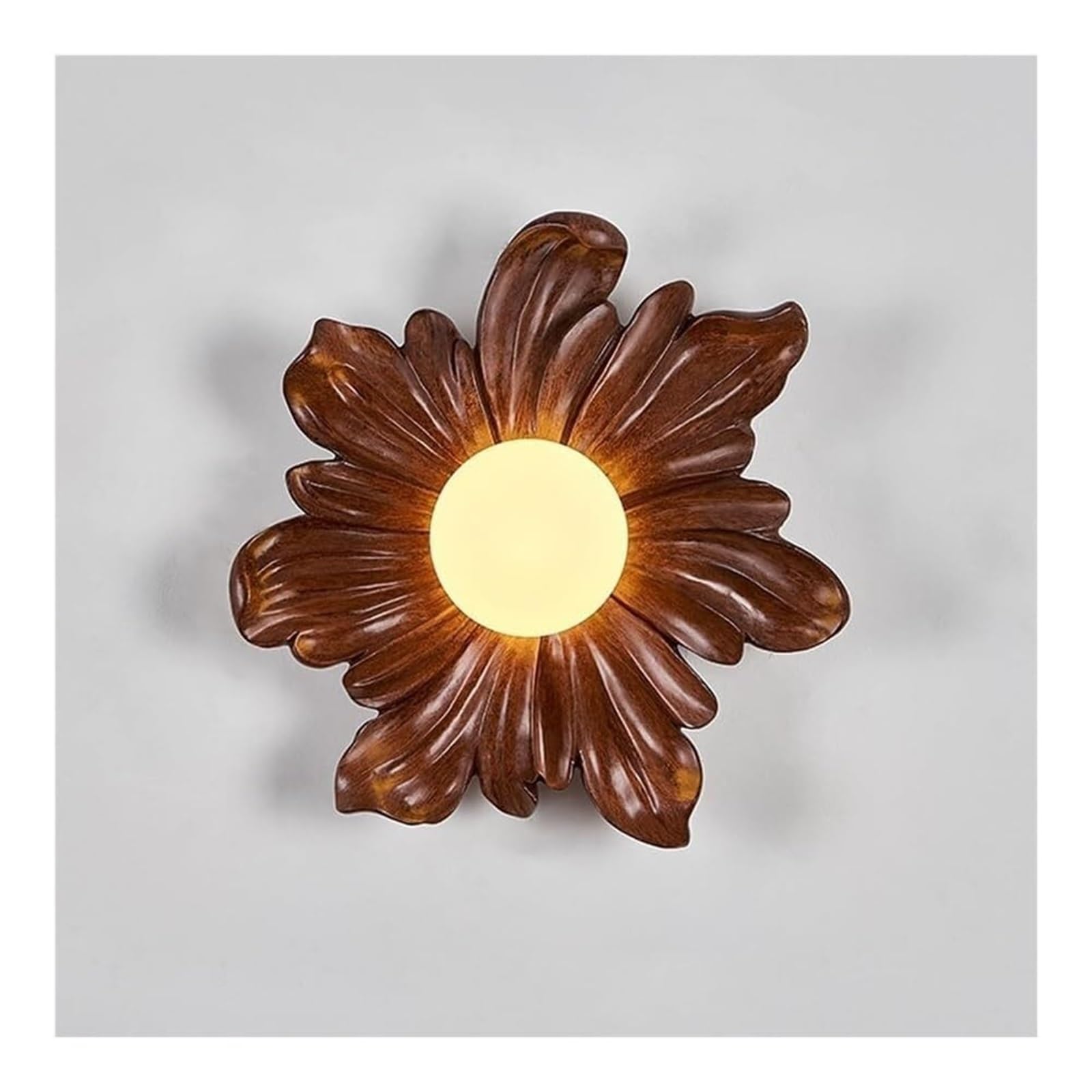 LUOYAOB Floral Resin Wall Sconce Acrylic Flower Lamp Modern Wall Fixture