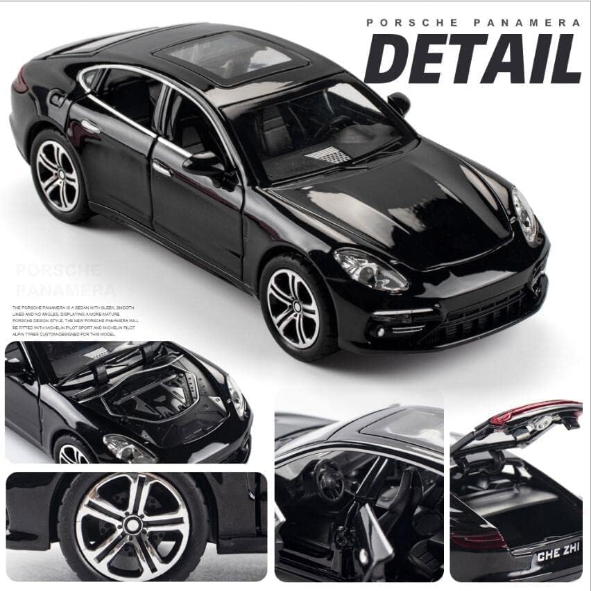 Image of Kids Toy car Playsets 1:24 Diecast Metal car Metal Cars Pull Back Cars with 4 Openable Doors Light and Musical Sound (Multi)