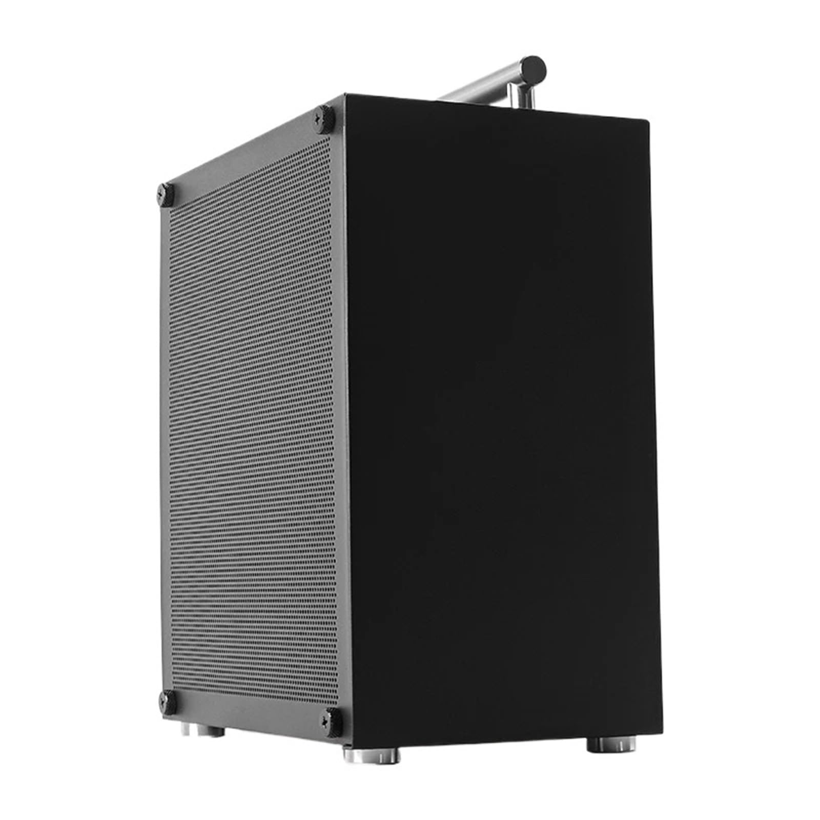T40 Mini ITX czarna obudowa 7L obudowa komputera do gier kompaktowa przezroczysta PC obsługa SFX PSU/70 mm chłodnica/GPU 206 mm
