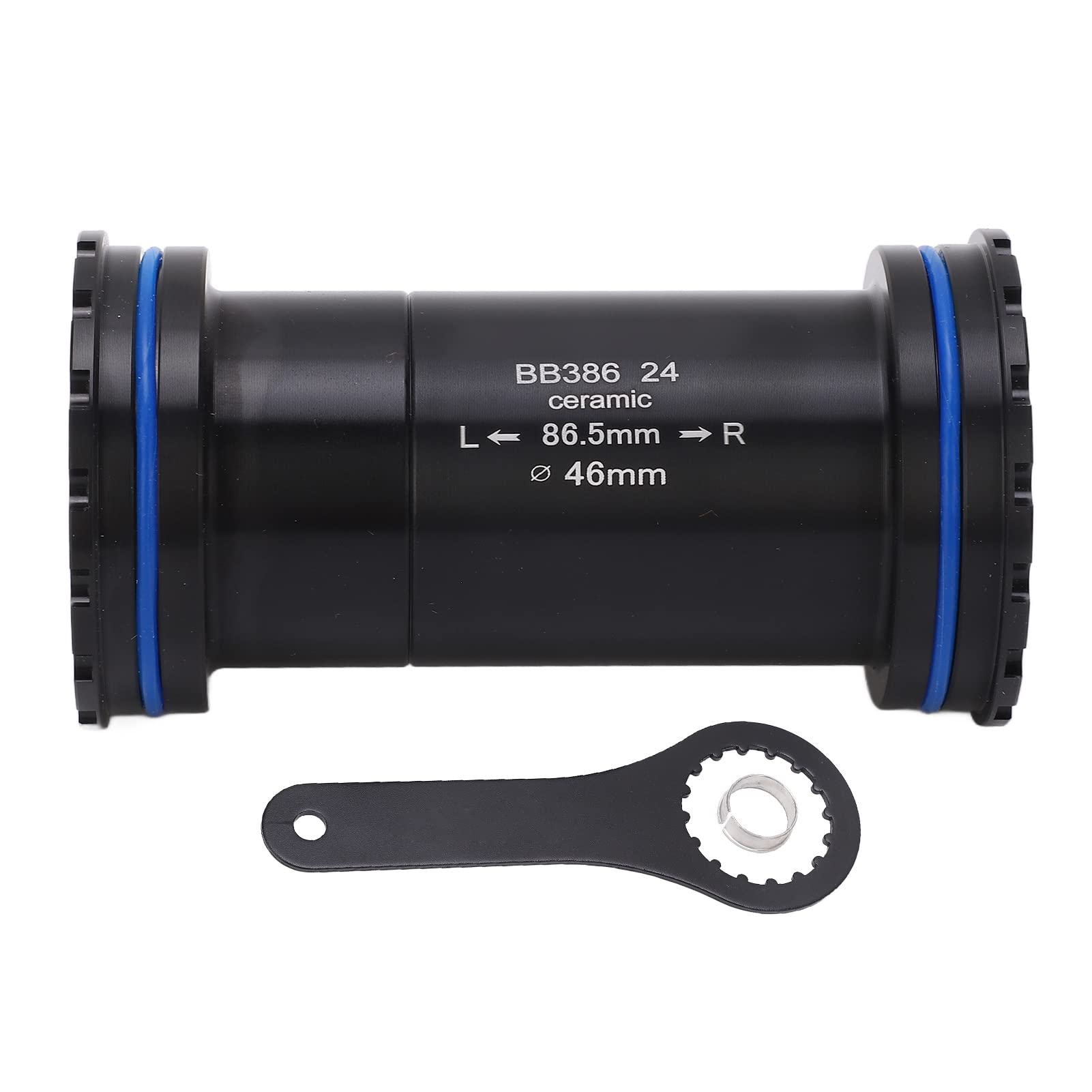 RiToEasysports Suport Roweru Lekki Stop Aluminium o Niskim Poziomie Hałasu Ceramiczna Konstrukcja do Rowerów Górskich Średnica 46 Mm i szerokość 86,5 Mm