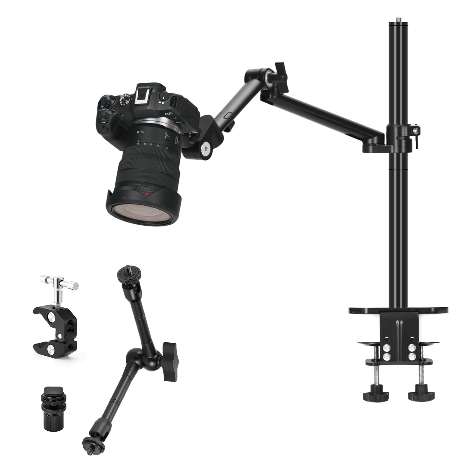 Tarion Camera Arm Mount Desk Stand 11in Magic Arm Super
