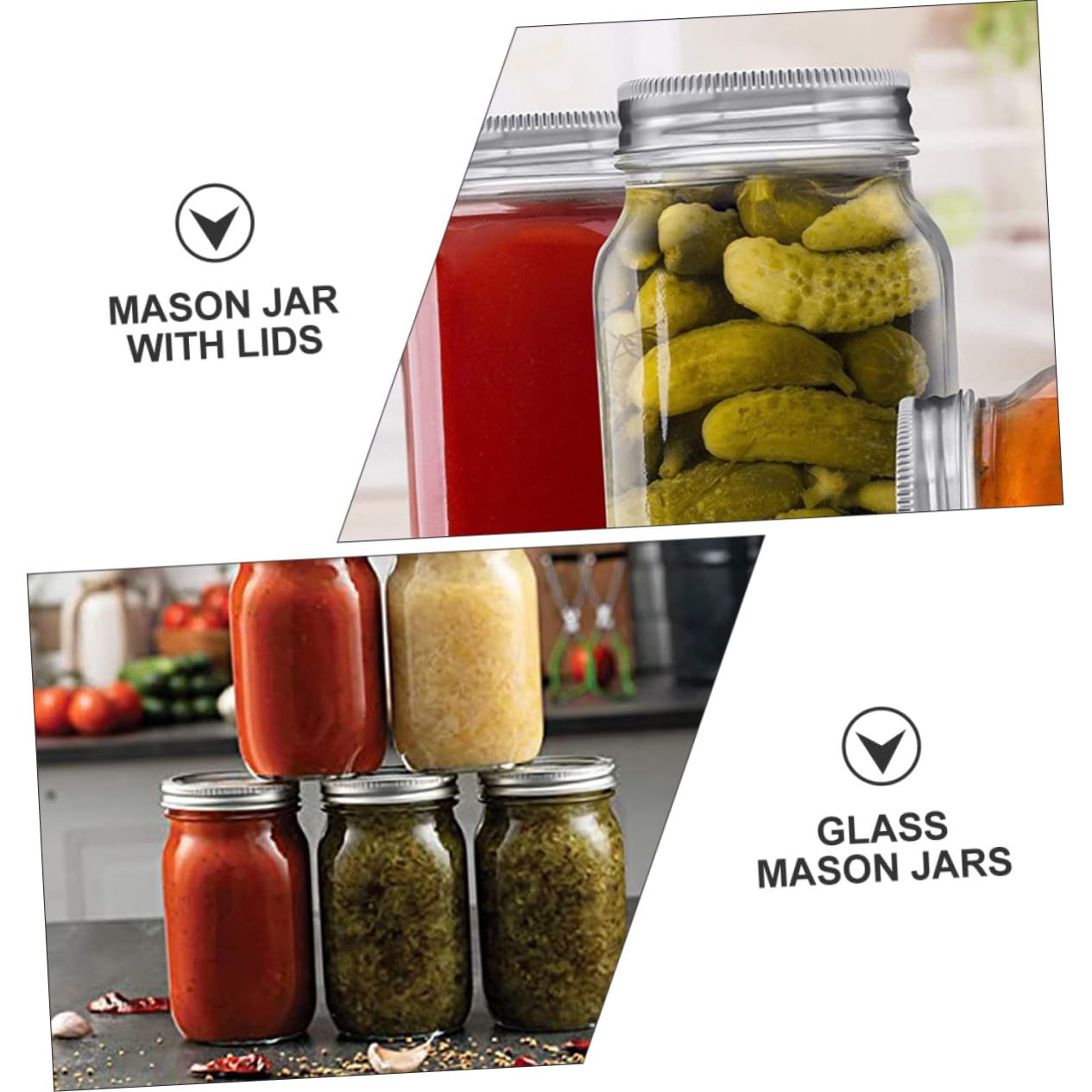 4 Stück Glas Glasdosen Mit Deckel 32oz Multifunktionale Lebensmittelbehälter Vorratsgläser Zur Aufbewahrung Und Frischhaltung
