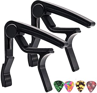Capo Guitar Capo 2 Pack Capo Black kapo Clamp Acoustic Electric Guitar Capo Bass Ukulele Capo