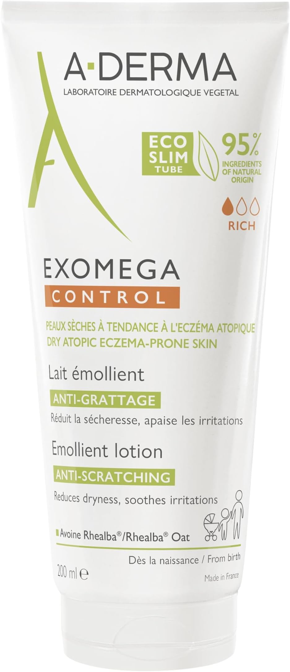 A-derma Exomega Control Emollient Lotion 200ml
