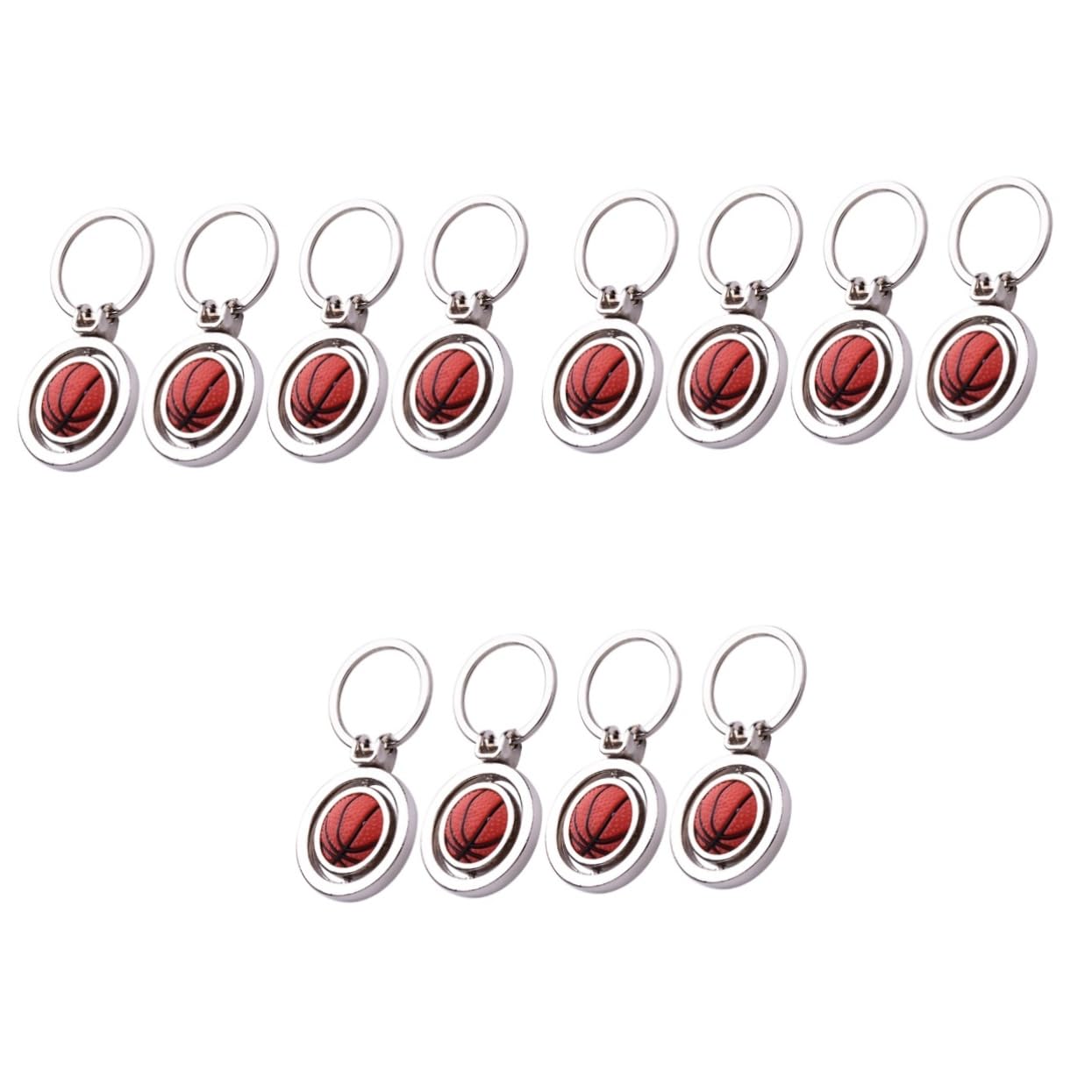 VALICLUD 8 Pcs Fan Di Basket Regali Atleta Portachiavi Basket Accessori Basket Portachiavi Decor Basket Portachiavi Appeso Spinable Portachiavi Mini Palla Da Basket Decorare Sport