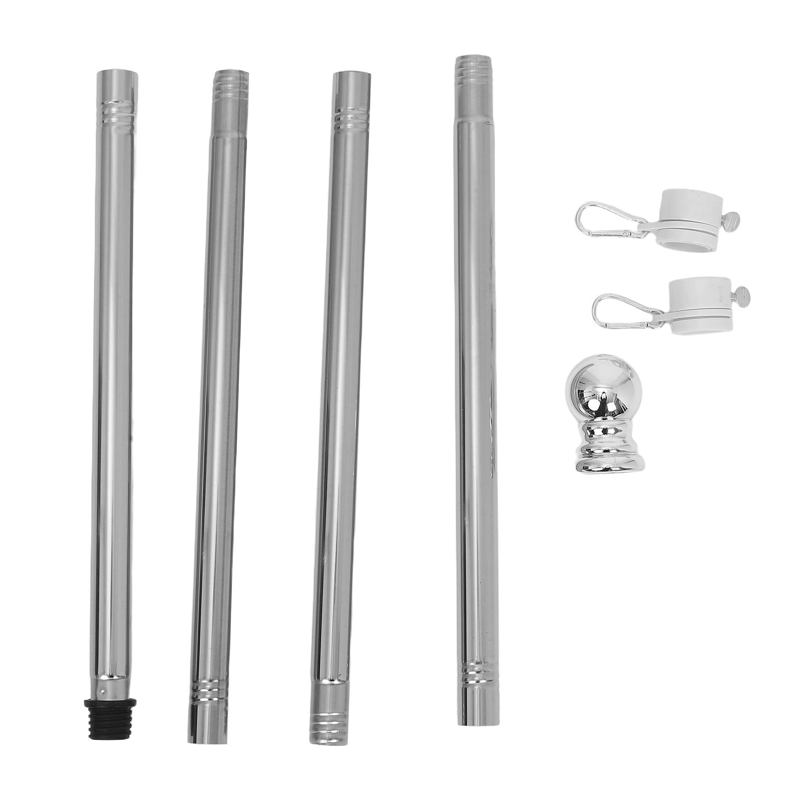 Support de mât de drapeau acier inoxydable rotatif pour extérieur