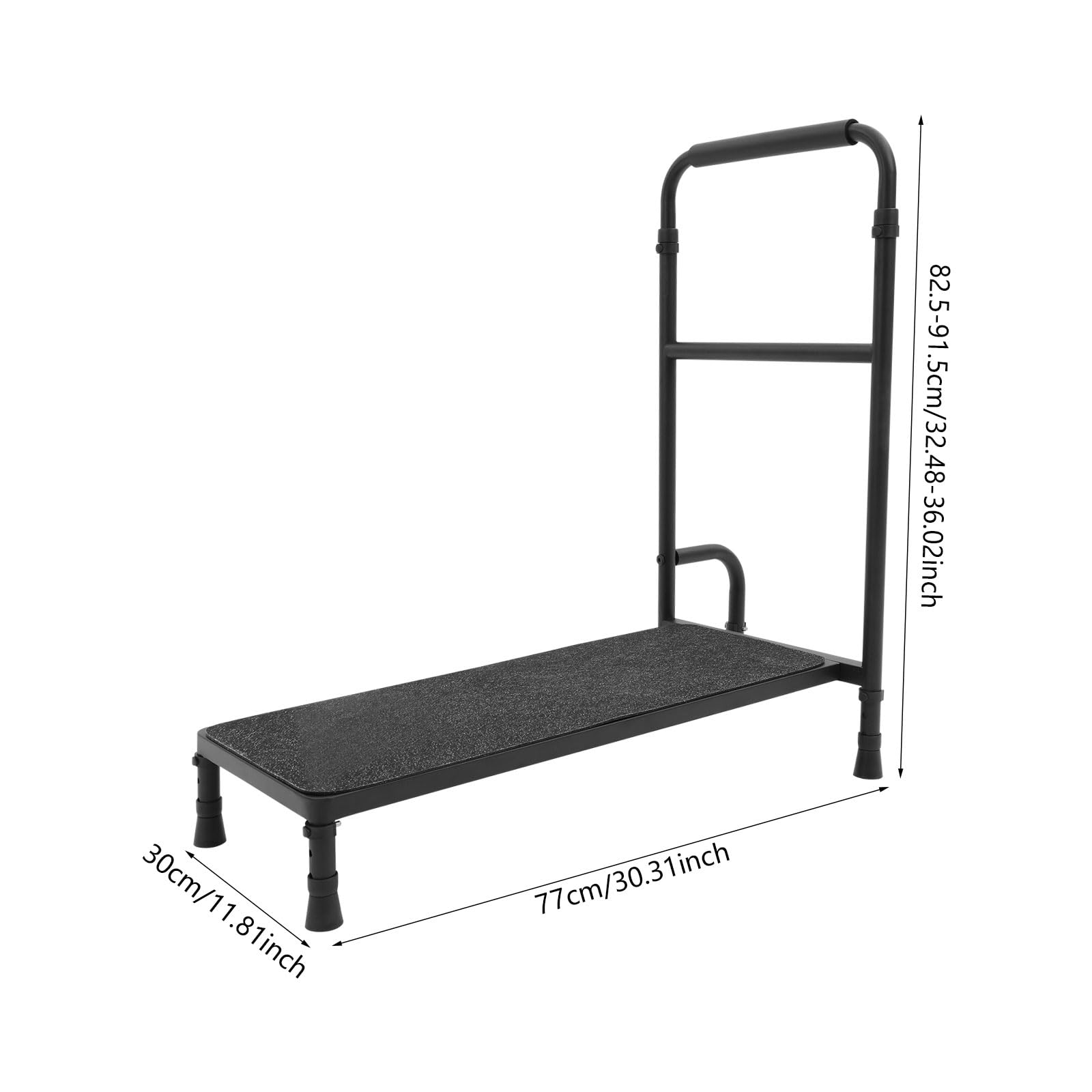 Pasos para bañera, escalones de escalones, soporte de seguridad móvil, ayuda para entrar en la bañera, nivel de baño, ayuda de entrada, hasta 155 kg, taburete de 77 cm, reposabrazos para bañeras