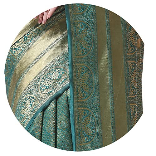Image of MIRCHI FASHION Women Saree | Jacquard Banarasi Silk Woven Ethnic Motif Office Wear Sari