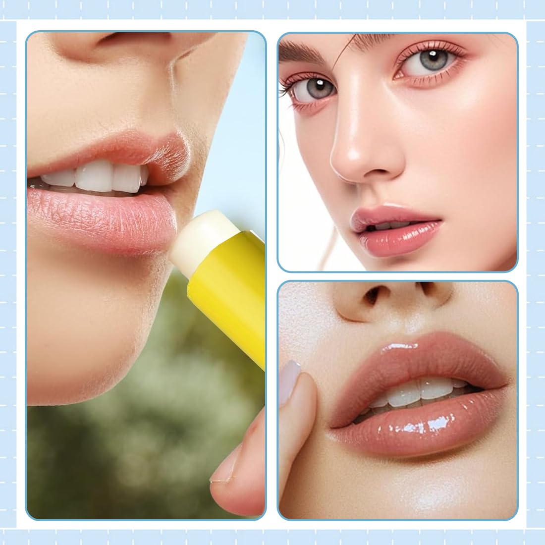 Protector Solar Labial SPF 15, Protector solar labial, Bálsamo Fotoprotector UVA/UVB | Hidratación 24h & Efecto Volumen Natural | Con Manteca de Karité | Para Labios y | Resistente al Agua.