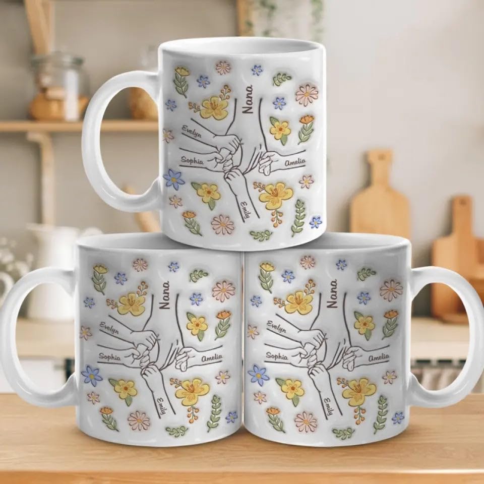 DOPTIKA-You-Hold-Our-Hands-Also-Our-Hearts-Personalized-2D-Mom-Coffee-Mug-Christmas-Birthday-Gifts-For-Mom-Grandma-Mother-Birthday-Gifts-From-Daughters-Sons-Mom-Ceramic-Cup-Best-Mom-Ever-Gifts