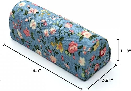 Miniatura 8 de SenseYo Estuche para lápiz labial floral para mujer, 4 piezas, con espejo, kit de almacenamiento de cosméticos, estuche de viaje de maquillaje,