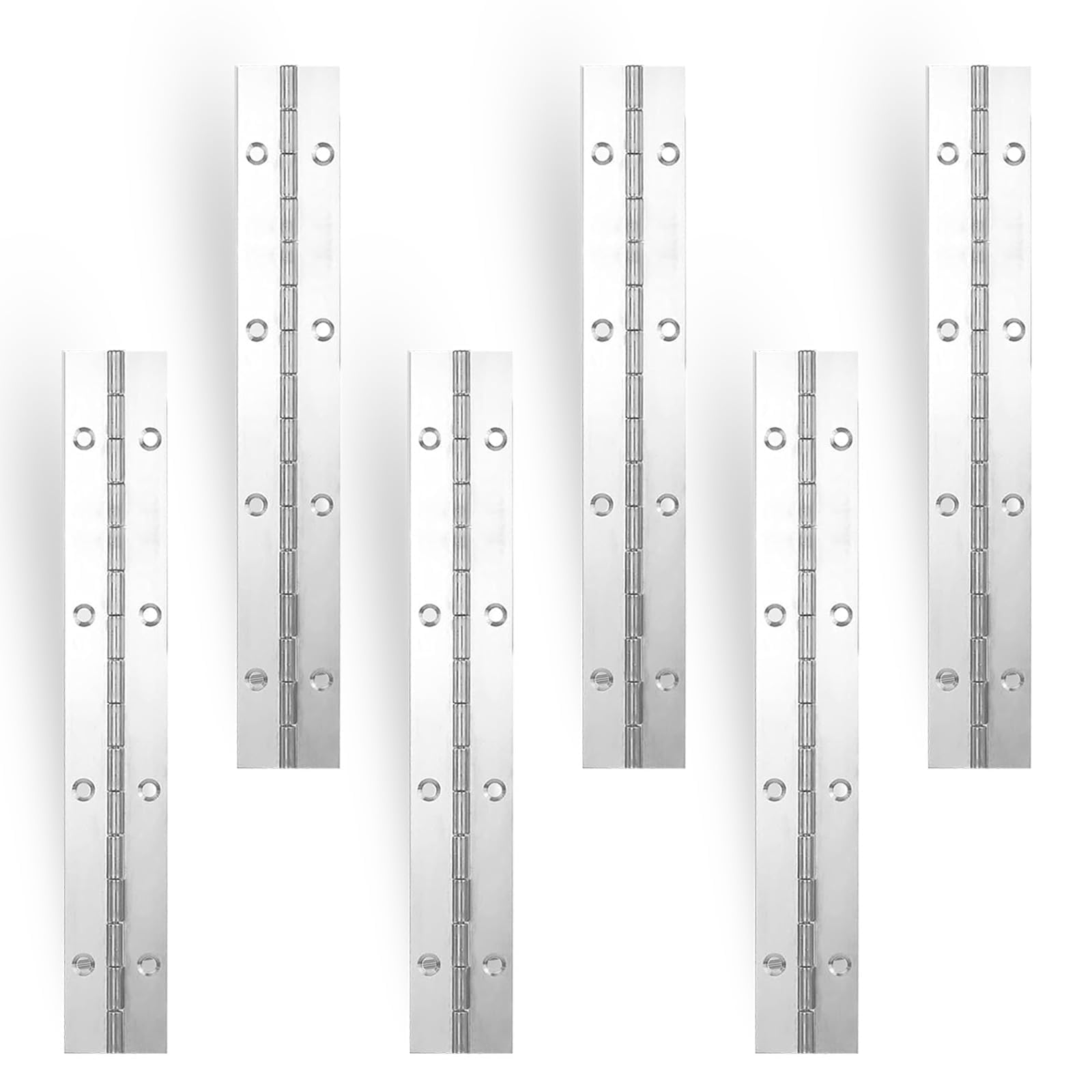 Stainless Steel Piano Hinges - 12 Pack -14