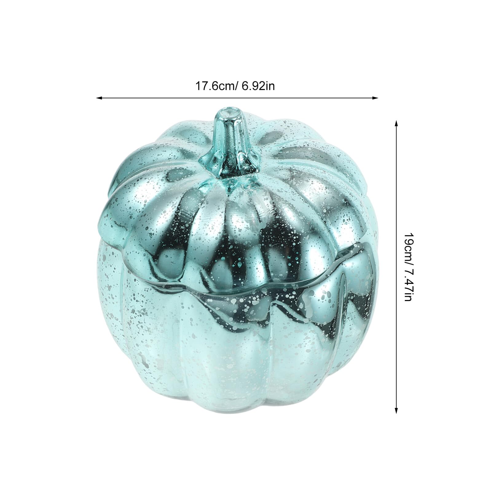 Ipetboom Frasco de Forma de Calabaza con Tapa Hermética Bote para Conservación de Alimentos Almacenamiento de Cereales y para Decoración Otoñal Halloween y Acción de Gracias