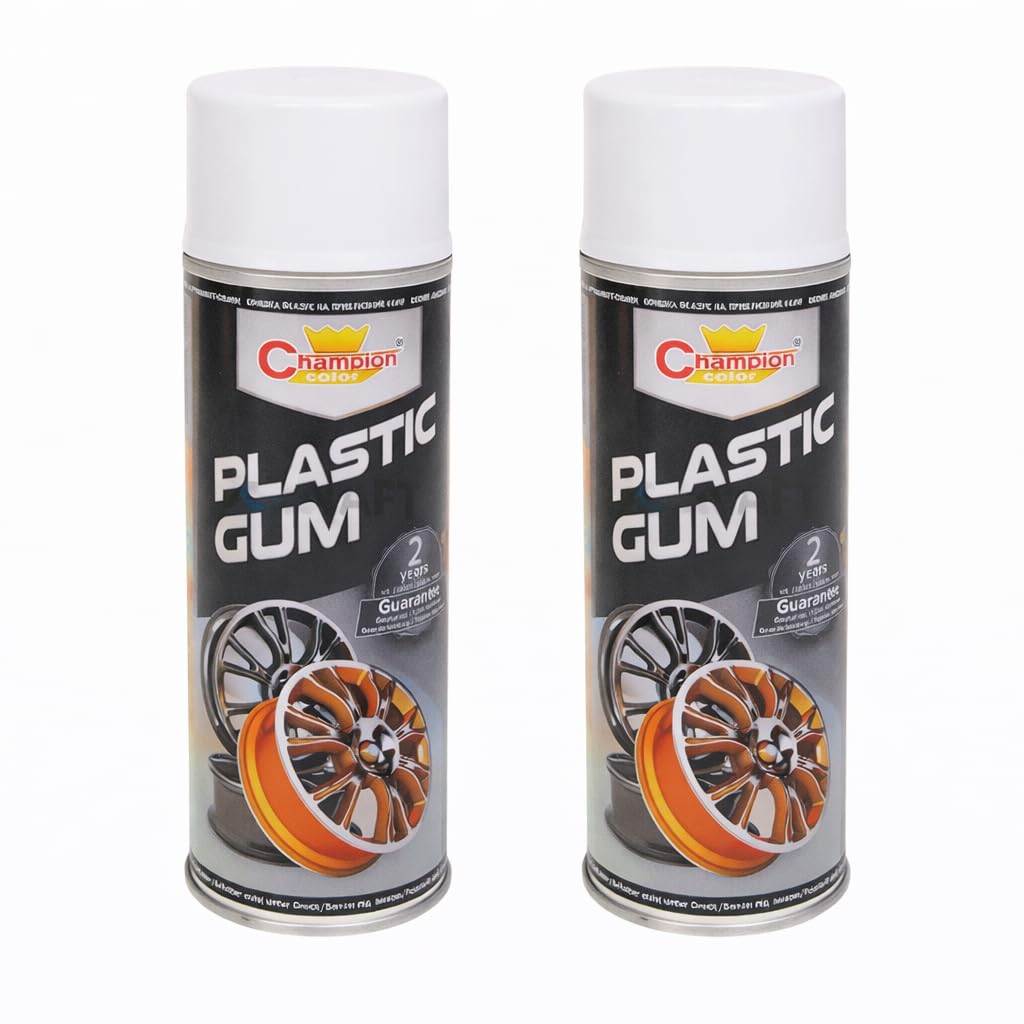 2 x 400 mL White Peelable Spray Film Semi-Matt - Fast Drying Flexible Protective Coating for Alloy Wheels and Tuning Parts - Helps Protect From Moisture, Dirt and UV, Removable Finish, Styling