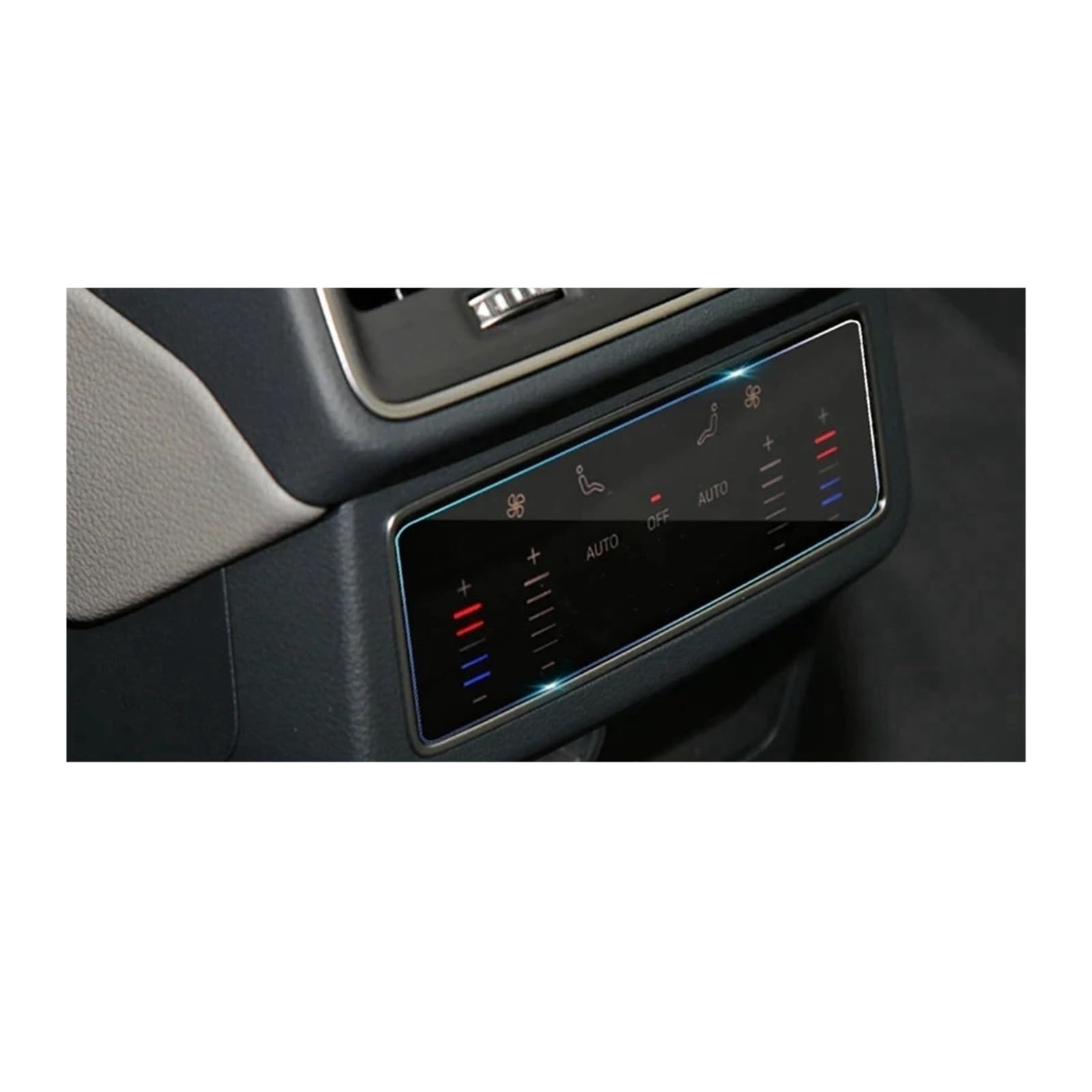 per Audi A6 C8 2018-2023, Pellicola Protettiva in Vetro temperato per Schermo del Sistema di Navigazione dell'auto, Copertura Posteriore.