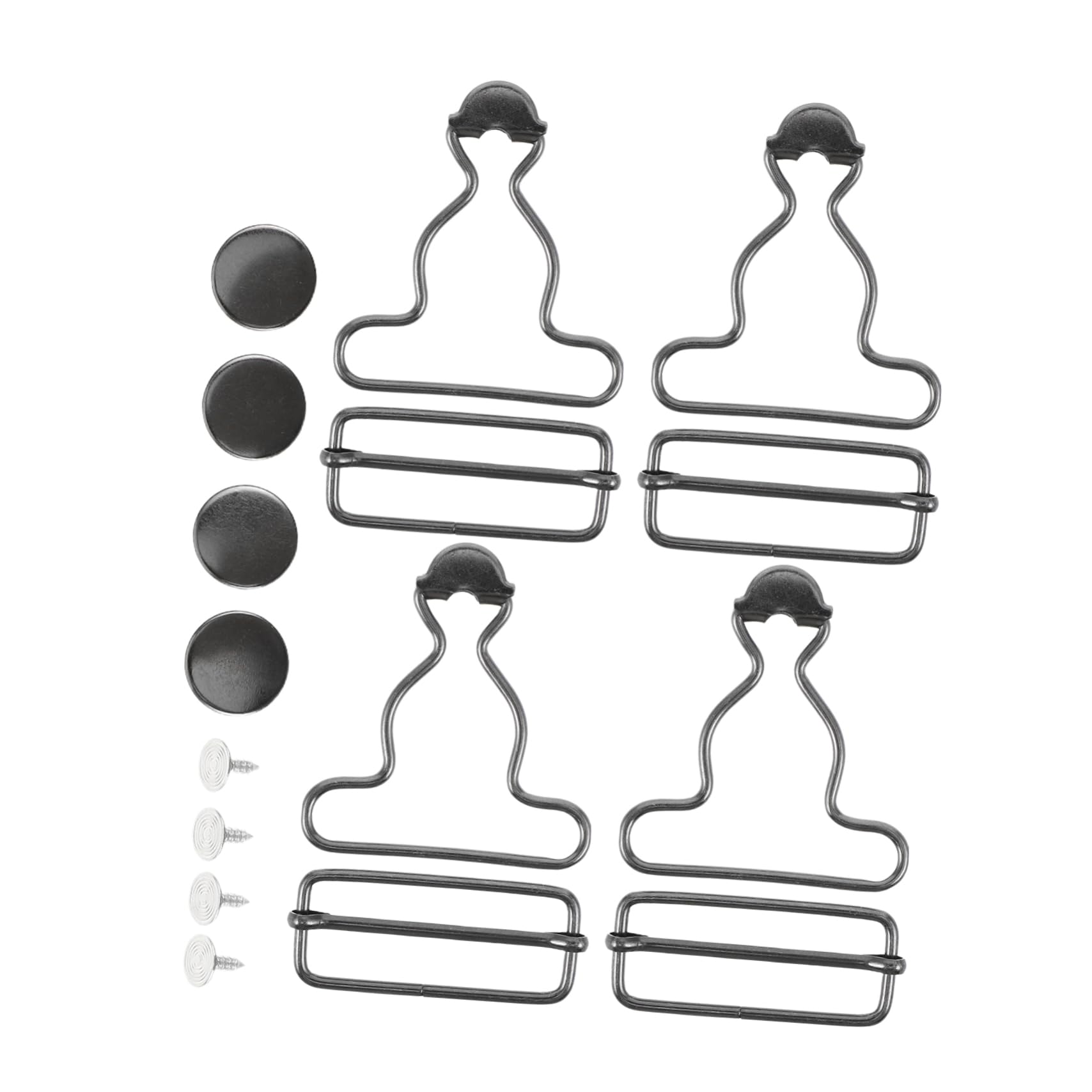 Boucles de bretelles en métal 3,8 cm réglables pour couture de jeans