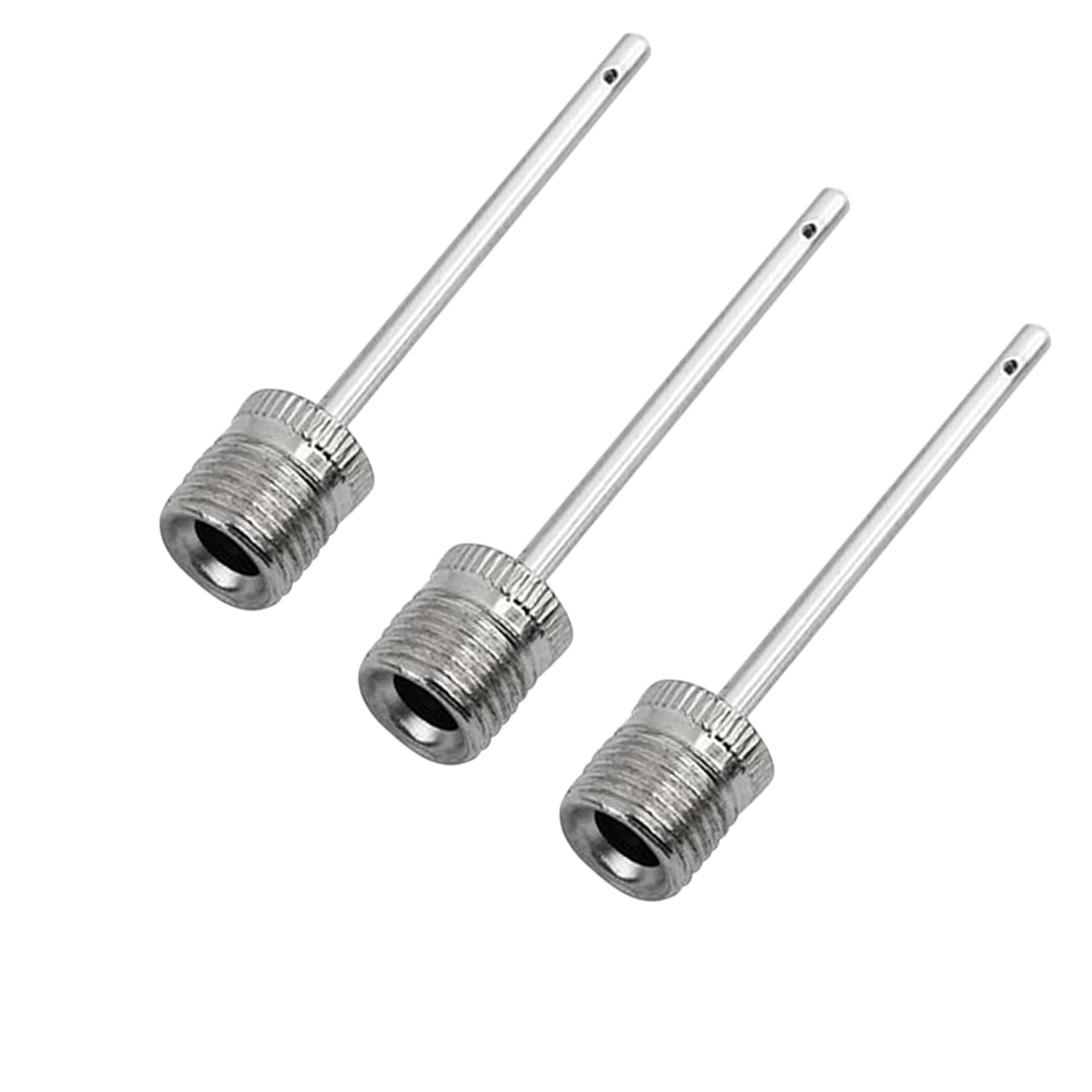 Mobi Lock 3 Pièces Aiguilles pour Pompe à Ballons - Aiguilles en Acier Inoxydable pour Pompe à Air - pour Gonfler Les Ballons de Football, Basketball, Volleyball et Autres Ballons de Sport