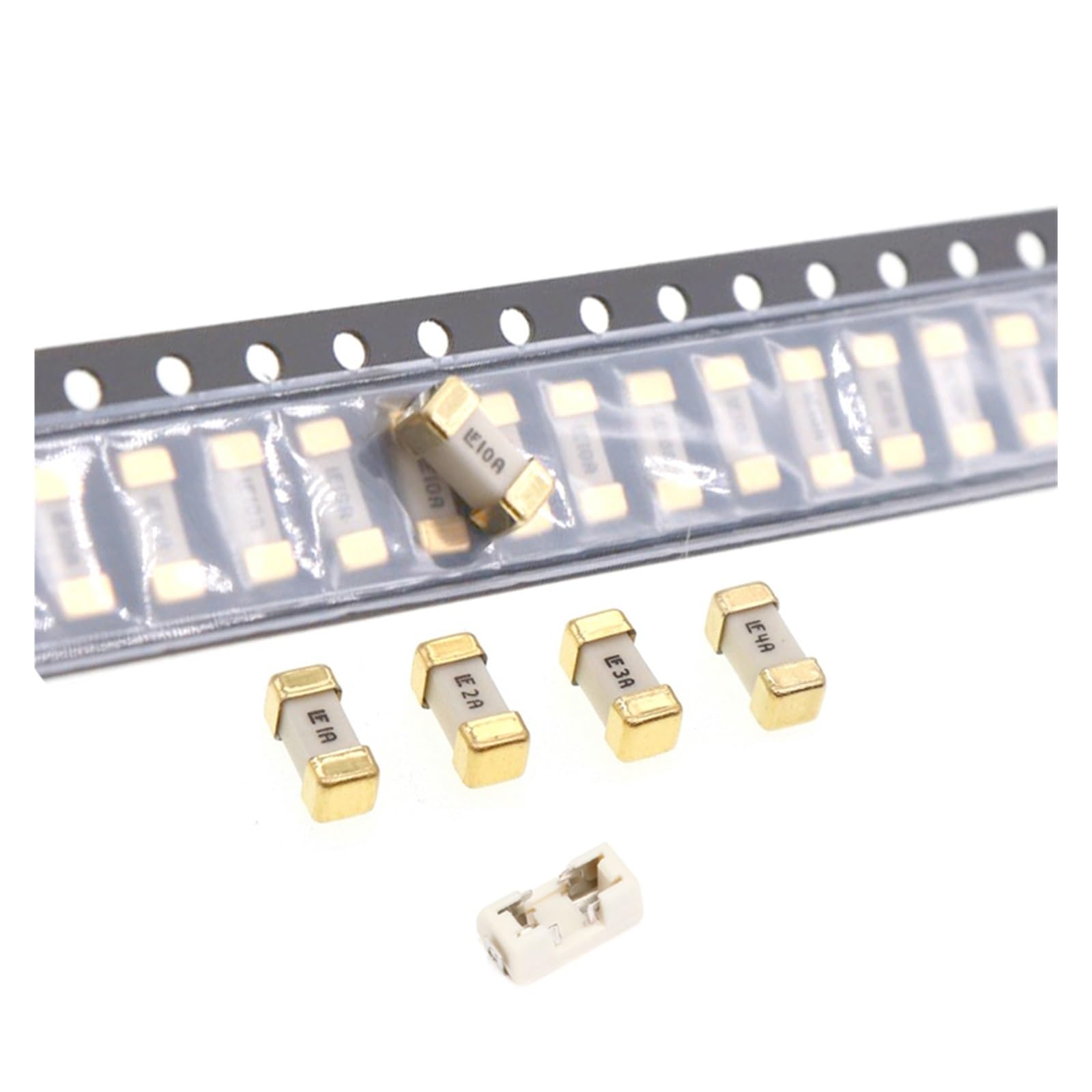20 unids/lote oro y plata 1808 125V 250V AC 451 SMD fusible de acción rápida 2410 0.1A 0.2A 0.25A 0.315A 0.5A 0.75A 1A 1.5A 2A 2.5A 3A 3.15A (Color : 3.5A, Size : 1808_20 PCS)