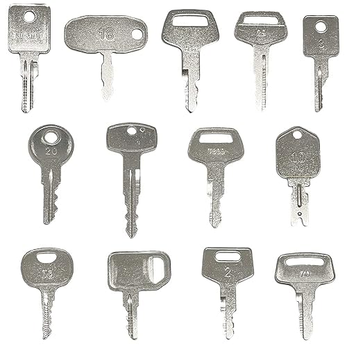 Miniatura 3 de 39 juegos de llaves de encendido para equipos de construcción pesados, compatibles con CAT Hyster JLG Case EZ GO Caterpillar Battery JCB JLG Hyundai